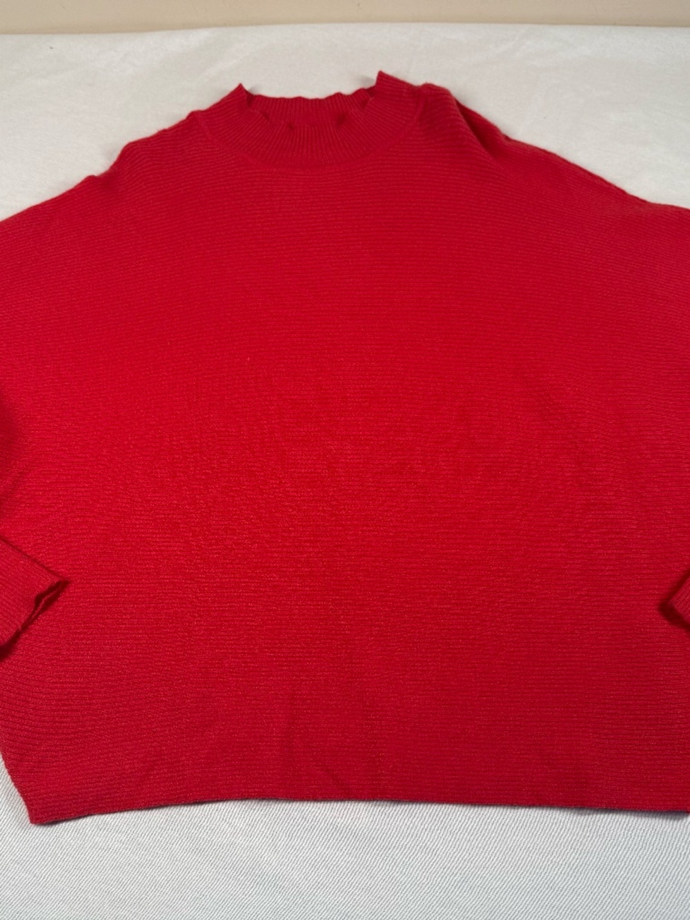 Philosophy Women's Woven Oversized Sweater Size Large - Red